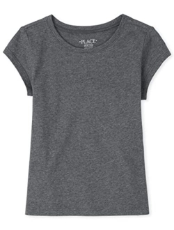 Girls' Short Sleeve Basic Layering T-Shirt