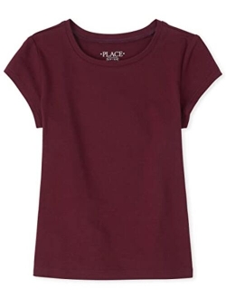 Girls' Short Sleeve Basic Layering T-Shirt