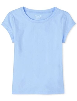 Girls' Short Sleeve Basic Layering T-Shirt