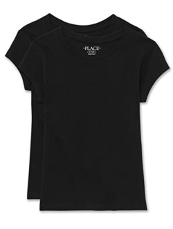 Girls' Short Sleeve Basic Layering T-Shirt