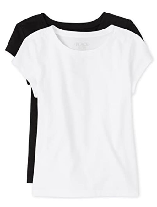 The Children's Place Girls' Short Sleeve Basic Layering T-Shirt