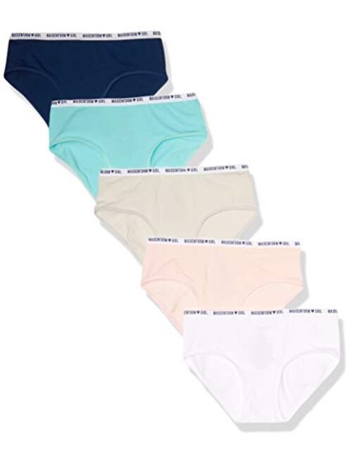 Maidenform Girls' Hipster Cotton Panties, 5 Pack