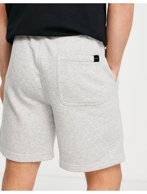 Pull&Bear basic jersey shorts in gray