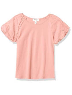 Girls' Short Bubble Sleeve T-Shirt