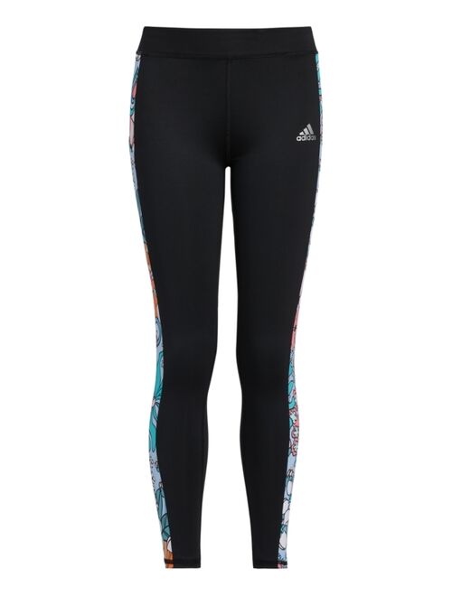 adidas Big Girls Aeroready All Over Print Cell Pocket Tights