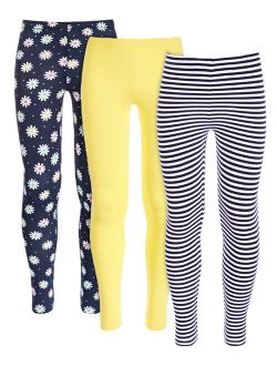 Big Girls 3-Pack Printed Leggings, Created for Macy's