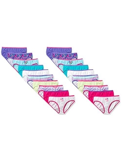 Girls' Hipster Underwear Pack, Cotton Hipster Panties, Cotton Panties, 10-Pack (Colors/Patterns May Vary)