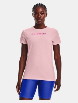 Women's UA Tonal Multi Font Short Sleeve