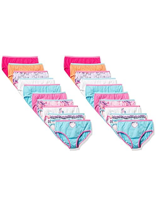 Hanes Girls' Underwear Pack, 100% Cotton Bikini Panties for Girls, Multipack (Colors/Patterns May Vary)