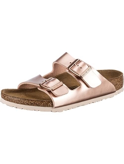 Girls' Birkenstock Arizona sandals in rose gold