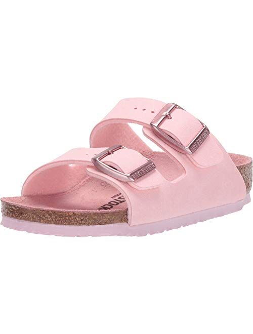 Girls' Birkenstock Arizona sandals in rose gold