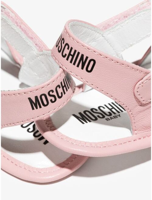 Moschino Kids teddy bear leather sandals