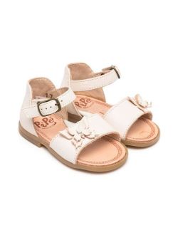 Pepe bow-detail leather sandals