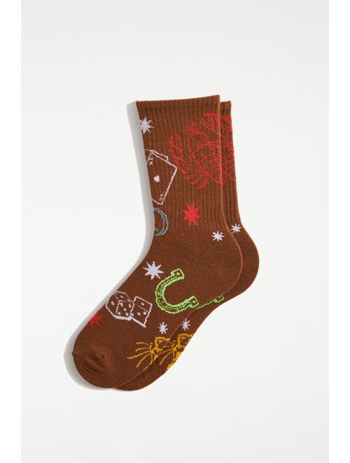 Urban Outfitters Wild West Crew Sock