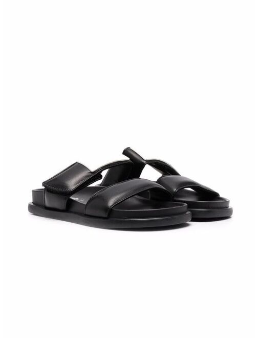 MM6 Maison Margiela Kids round-toe flat sandals