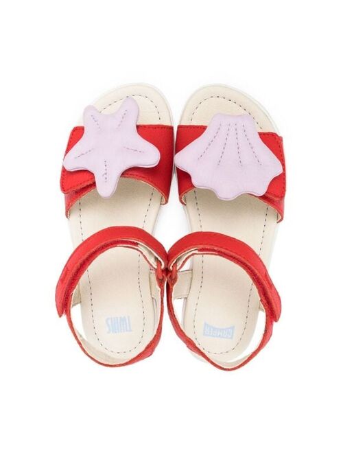 Camper Kids Twins sea shell open-toe sandals