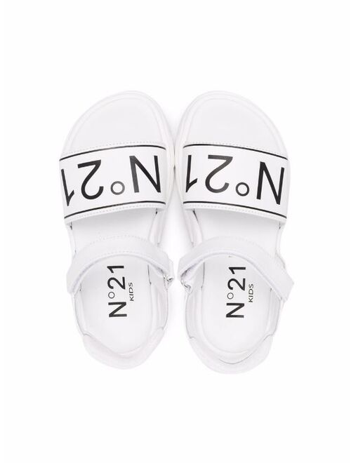 No21 Kids logo-print sandals