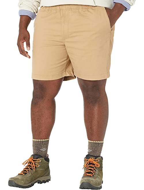 L.L.Bean Lakewashed Stretch Pull-On Khaki Shorts