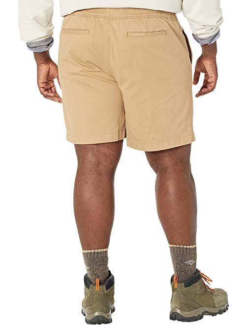 L.L.Bean Lakewashed Stretch Pull-On Khaki Shorts