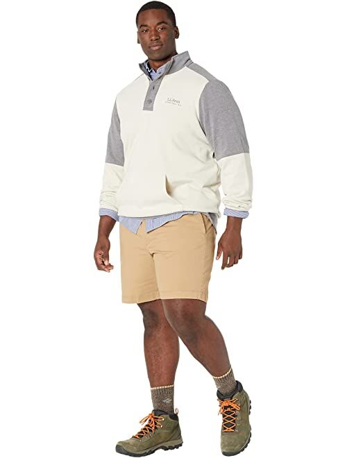 L.L.Bean Lakewashed Stretch Pull-On Khaki Shorts