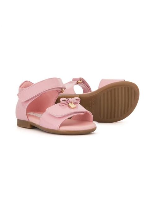 Dolce & Gabbana Kids t-strap bow sandals