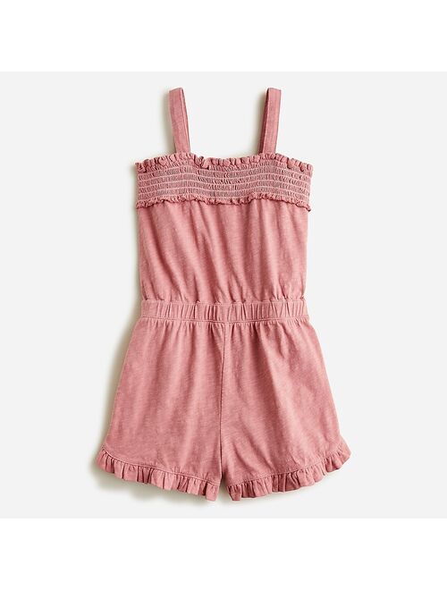 J.Crew Girls' Ruffle-trim Tank Romper