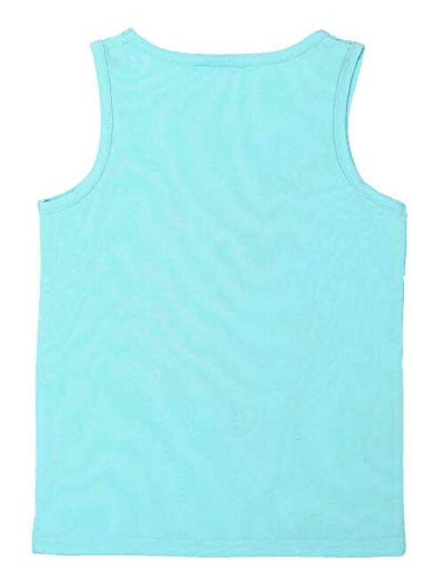 HH Family Girls Tank Tops Cute Flip Sequin Kids Summer Shirts Clothes