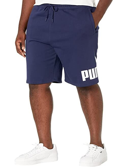 PUMA Big & Tall Big Logo 10" Fleece Shorts