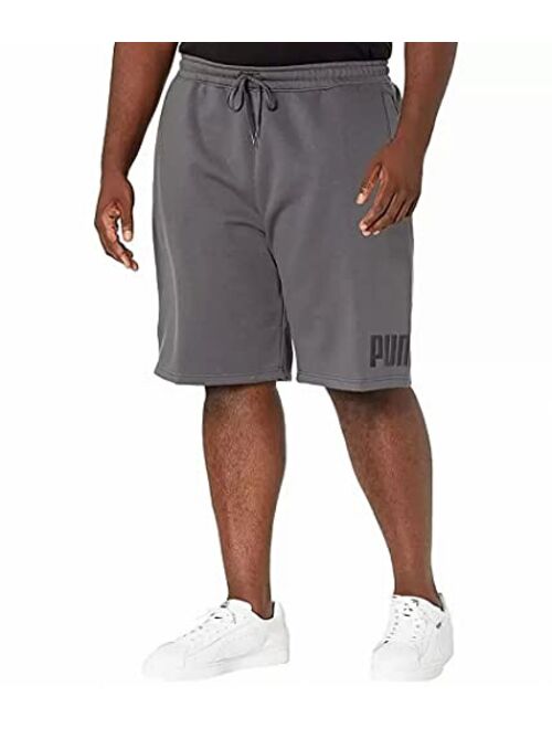 PUMA Big & Tall Big Logo 10" Fleece Shorts