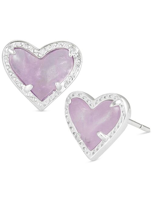 Kendra Scott Stone Heart Stud Earrings