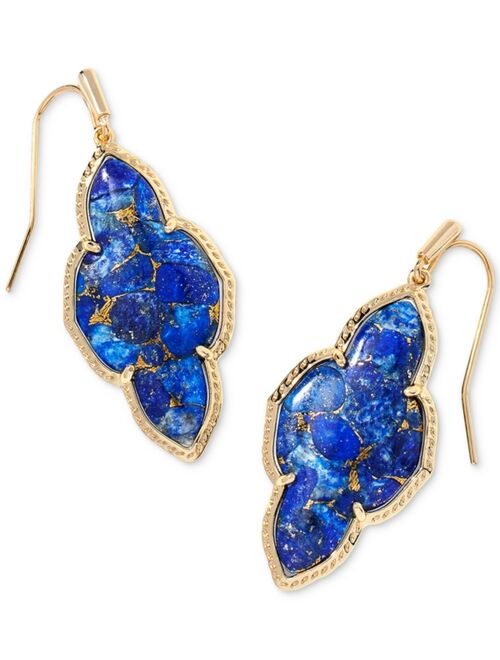 Kendra Scott 14k Gold-Plated Gemstone Medallion Drop Earrings