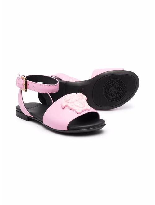 Versace Kids Medusa plaque flat sandals