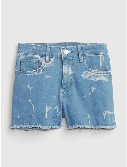 Gap Kids High Rise Denim Shortie Shorts with Washwell