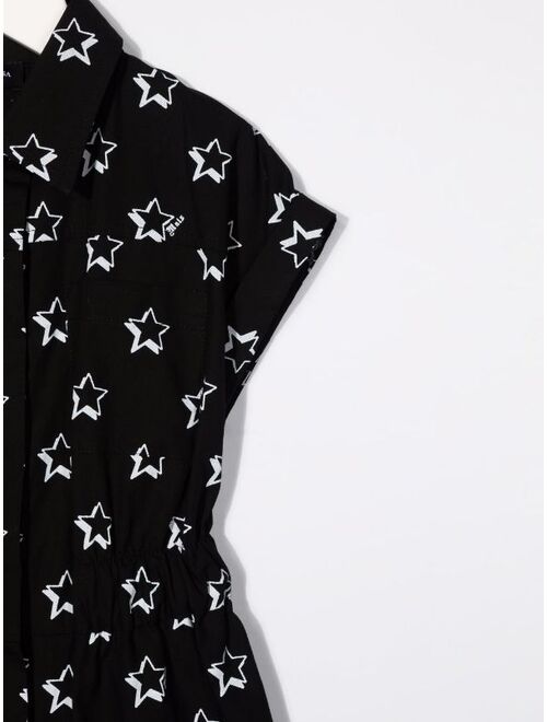 Monnalisa star-print playsuit