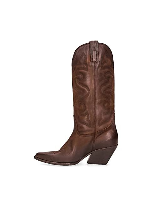 Steve Madden Women's West Pull-On Western Boots