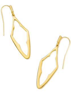 Elongated Open Frame Drop Earrings