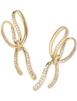 Pave Bow Statement Earrings