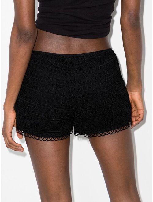 Charo Ruiz Ibiza Ida guipure-lace shorts