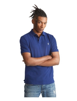 Men's Custom Slim Fit Mesh Polo