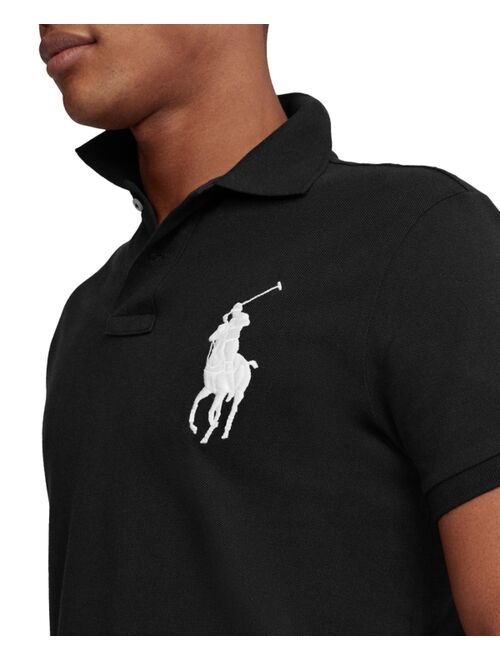 Polo Ralph Lauren Men's Big Pony Custom Slim Fit Mesh Polo