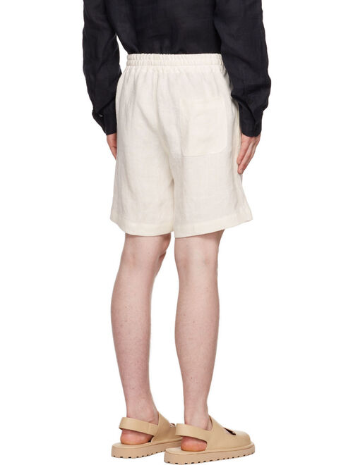 COMMAS Off-White Linen Lounge Shorts