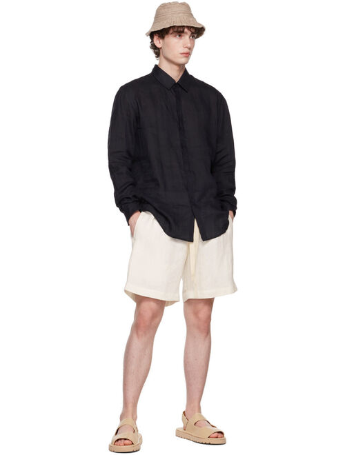 COMMAS Off-White Linen Lounge Shorts