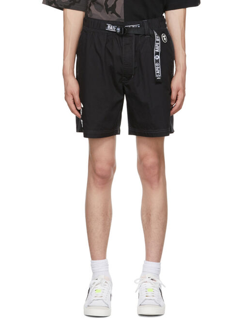 AAPE by A Bathing Ape Black Cotton Shorts