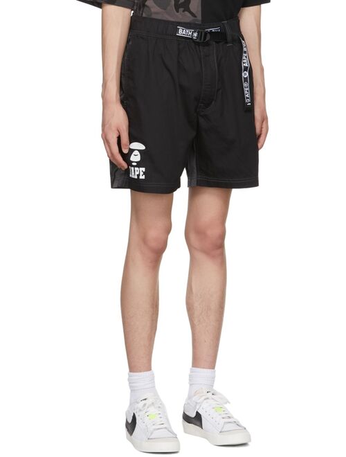 AAPE by A Bathing Ape Black Cotton Shorts