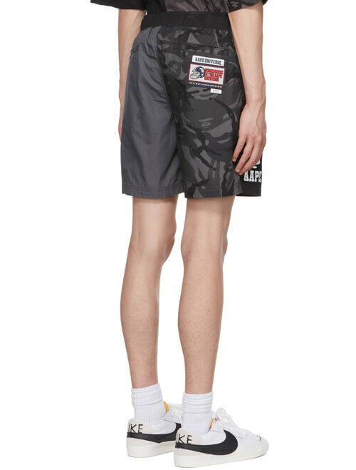 AAPE by A Bathing Ape Black Cotton Shorts