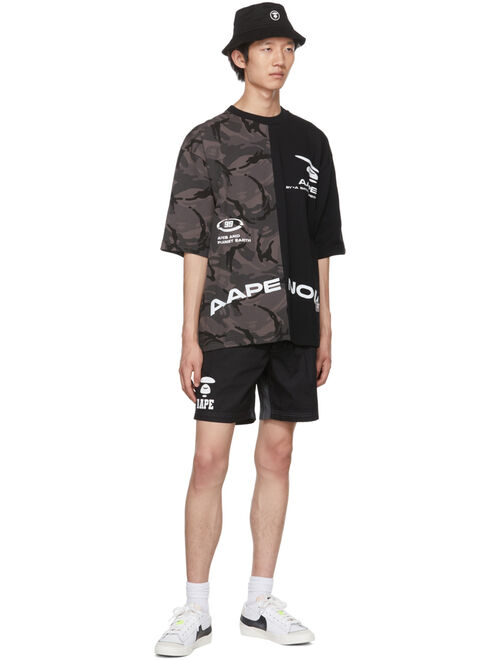 AAPE by A Bathing Ape Black Cotton Shorts