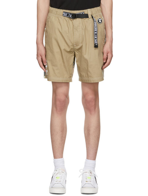 AAPE by A Bathing Ape Beige Cotton Shorts