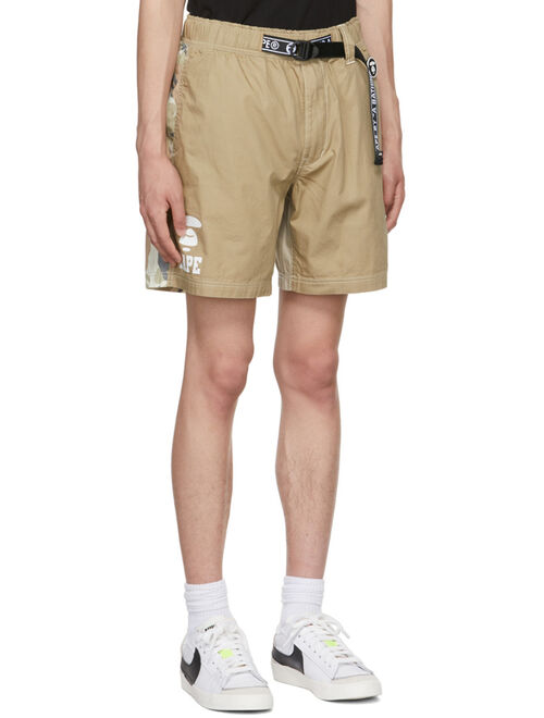 AAPE by A Bathing Ape Beige Cotton Shorts