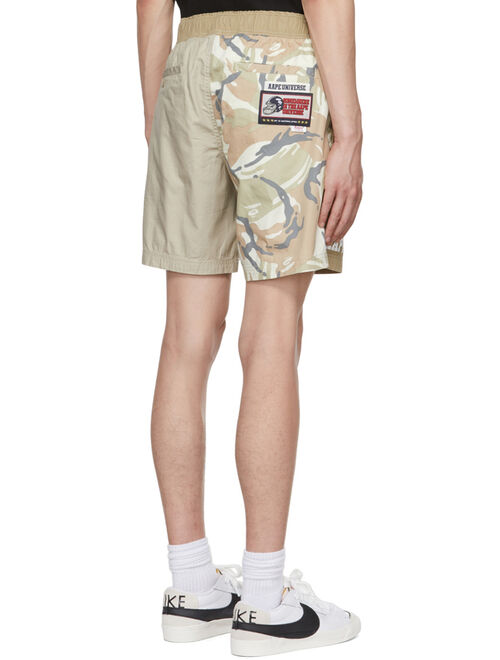 AAPE by A Bathing Ape Beige Cotton Shorts