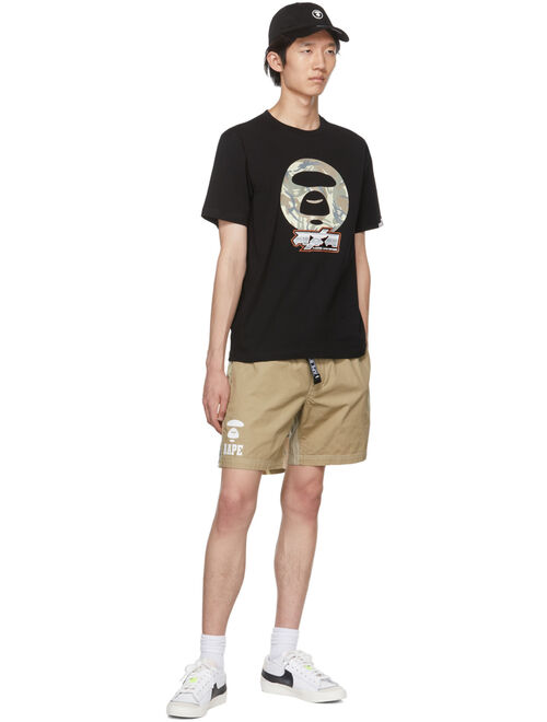 AAPE by A Bathing Ape Beige Cotton Shorts